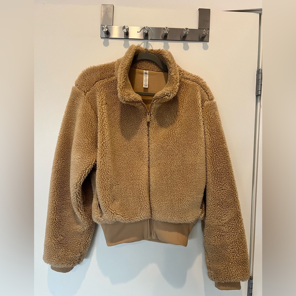 ALO Yoga Tan Faux Fur Jacket